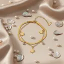 Dainty Flower Charm Bracelet