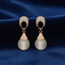Pave Halo Pearl Drops